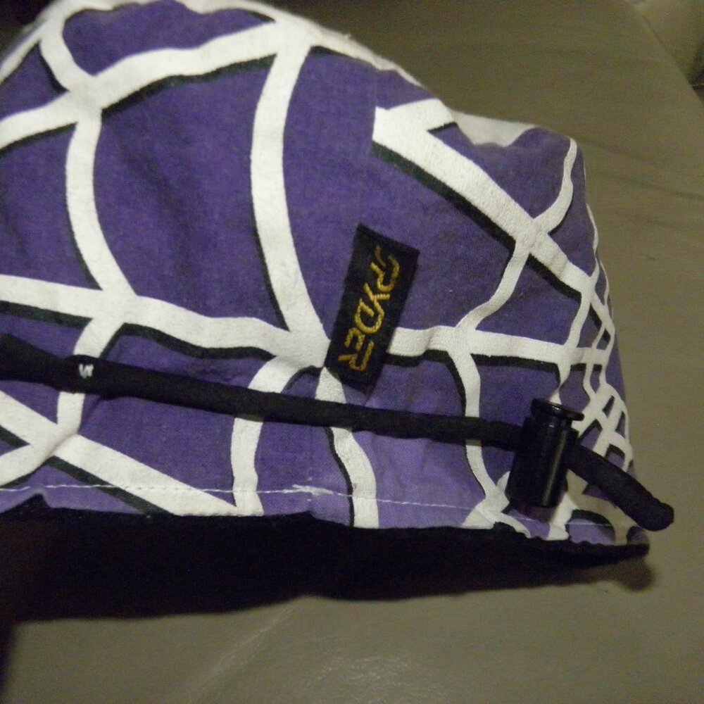 Rare Vintage Spyder cap with fleece lining Purple, White, Teal. Unisex cap - Picture 9 of 16